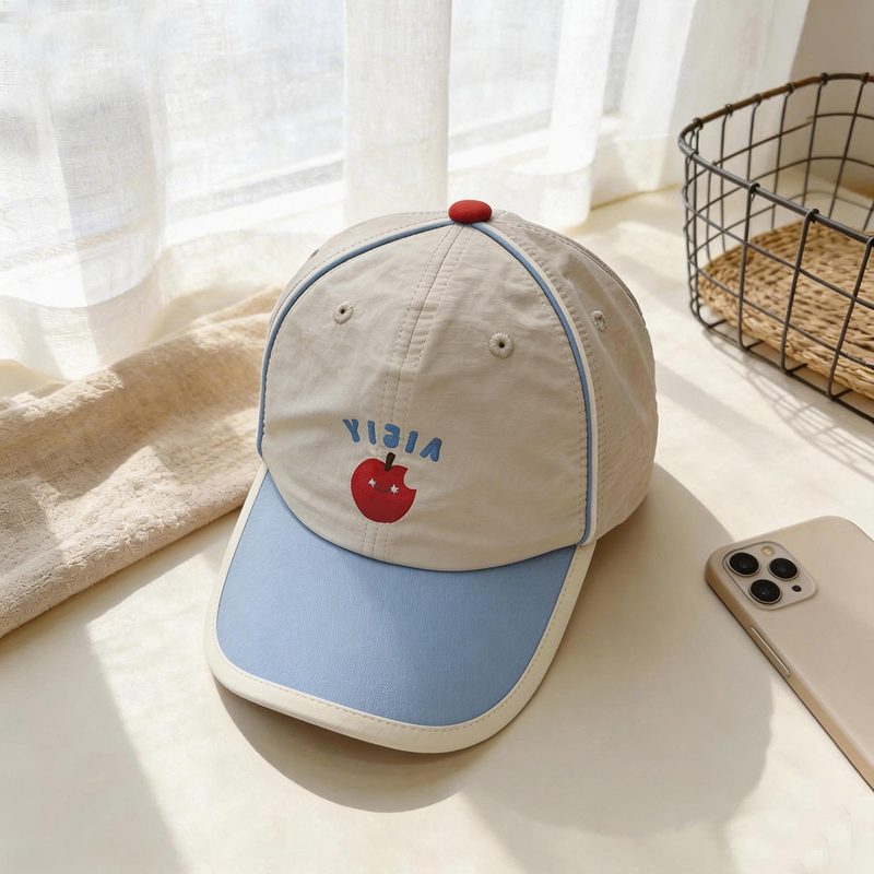 Casquette de Baseball Enfant 'Aventure & Style' - Visière Courbée, Motifs Dessins Animés Multicolores, Séchage Rapide, Légère et Réglable pour Sports Extérieurs