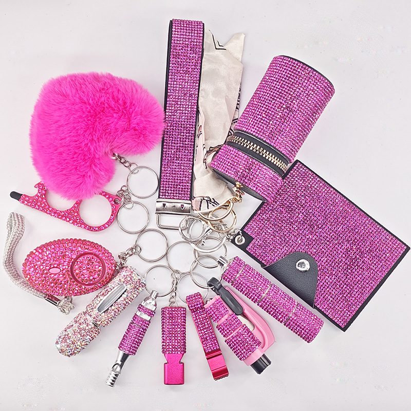Multifunctional Portable Femme 12-Piece Keychain Set