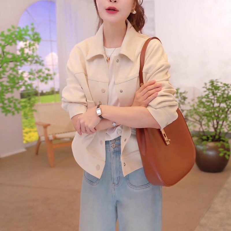 Chic Décontracté Versatile Uni-Color Top