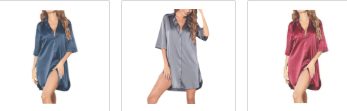 Robe de Nuit en Satin Soyeux Style Euro-Américain – Édition Estivale pour Femme