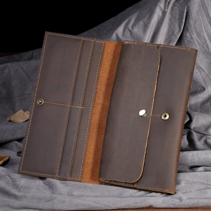 Compagnon Rétro pour Homme en Cuir Crazy Horse