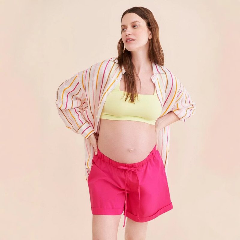 Short Sport-Chic Uni avec Lien de Serrage