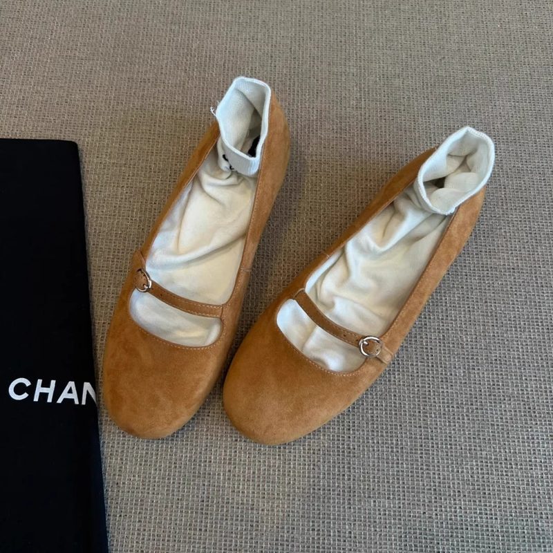 Ballerines Mary Jane Rétro à Bout Rond, Coupe Basse et Monobride pour Femme