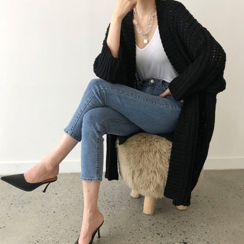 Manteau Mi-long Rétro Coréen, Coupe Ample et Esprit Décontracté