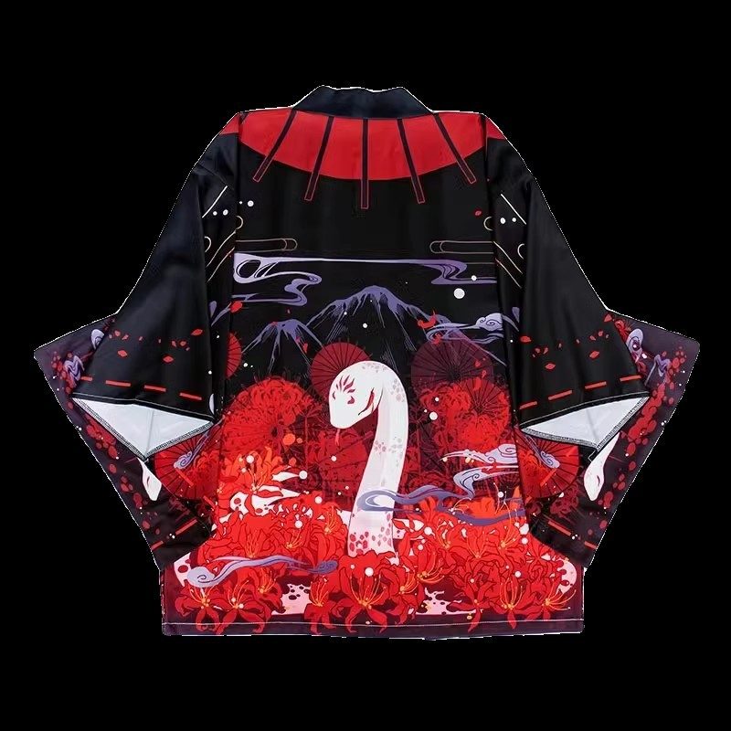 Cardigan Kimono Unisexe – Style Artistique, Léger, Coupe Ample, Protection Solaire UV – L'Indispensable du Voyage