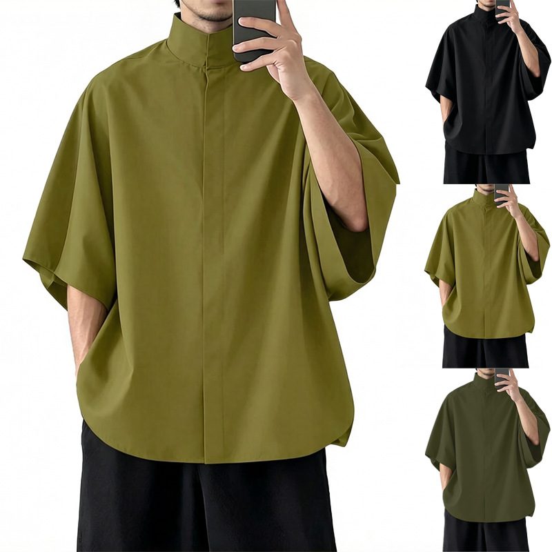 Chemise décontractée à épaules tombantes
