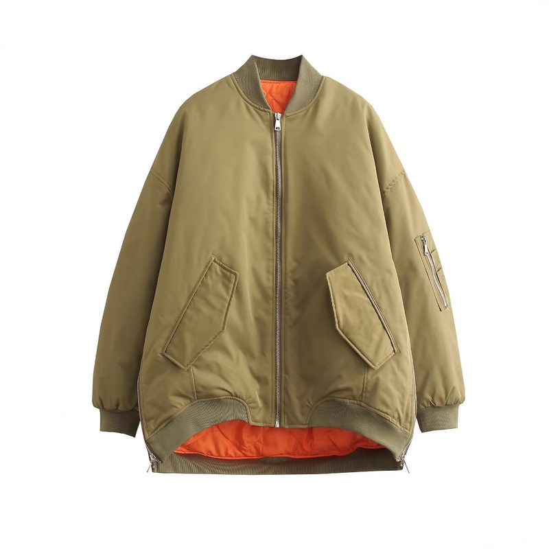 Coupe Ample Flight Veste Cotton Manteau
