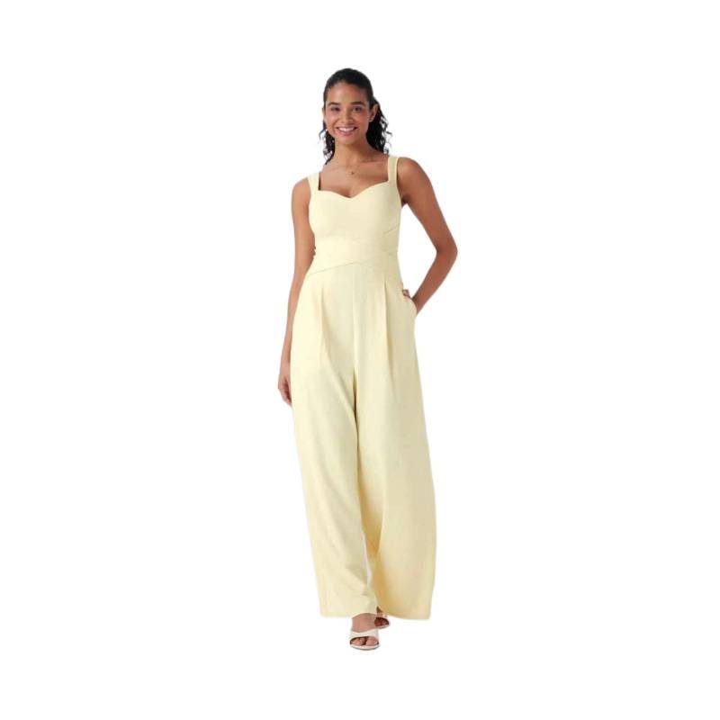 Combinaison Femme Sans Manches à Jambes Larges, Sublime la Silhouette