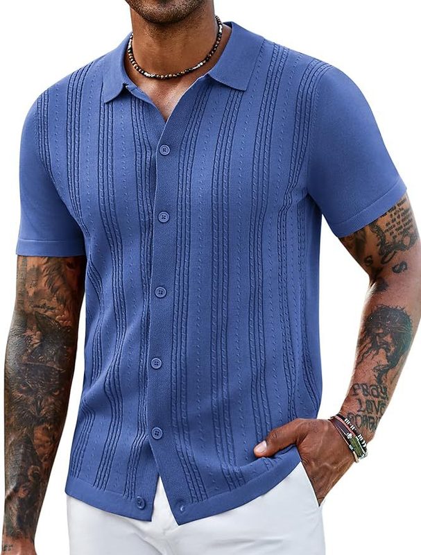 Striped Hollow-Out Knitted Sweater