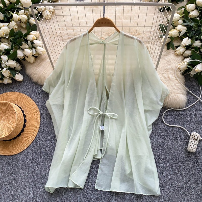 Veste Minimaliste Femme Fluide, Couleur Unie, Douce et Respirante