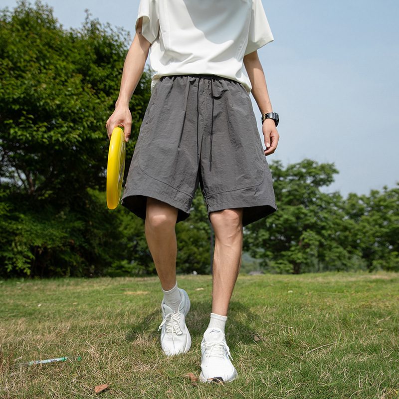 Short de Sport Homme Ample en Soie Glacée Imperméable