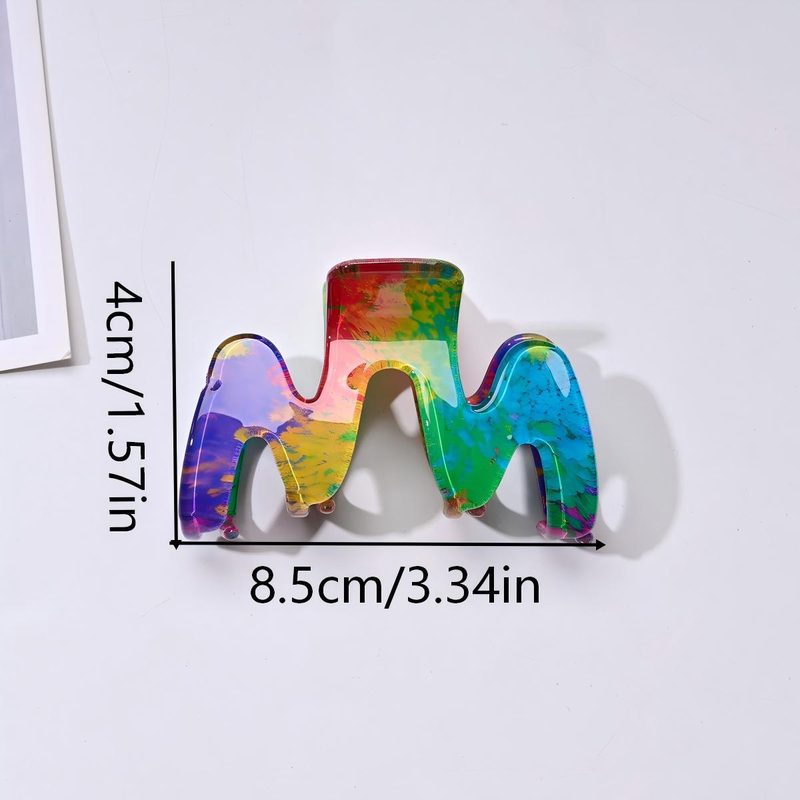 M-Shaped Wavy Acetate Hair Clip Claw Clip