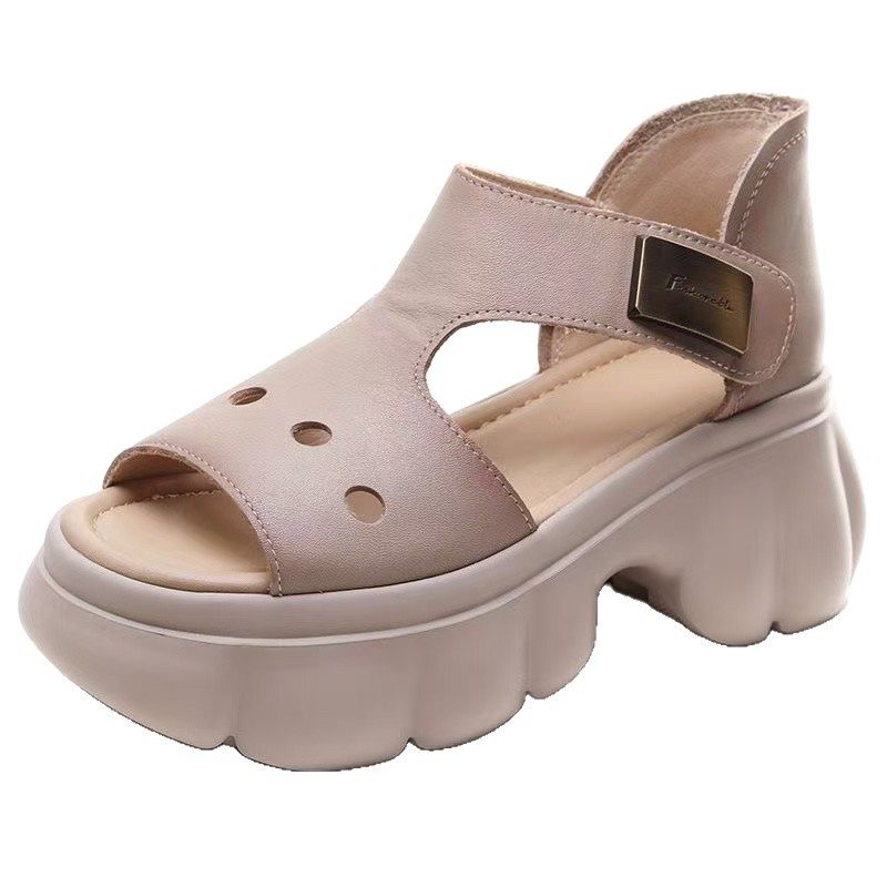 Sandales Femme à Semelle Épaisse – Nouvelle Collection Printemps-Été