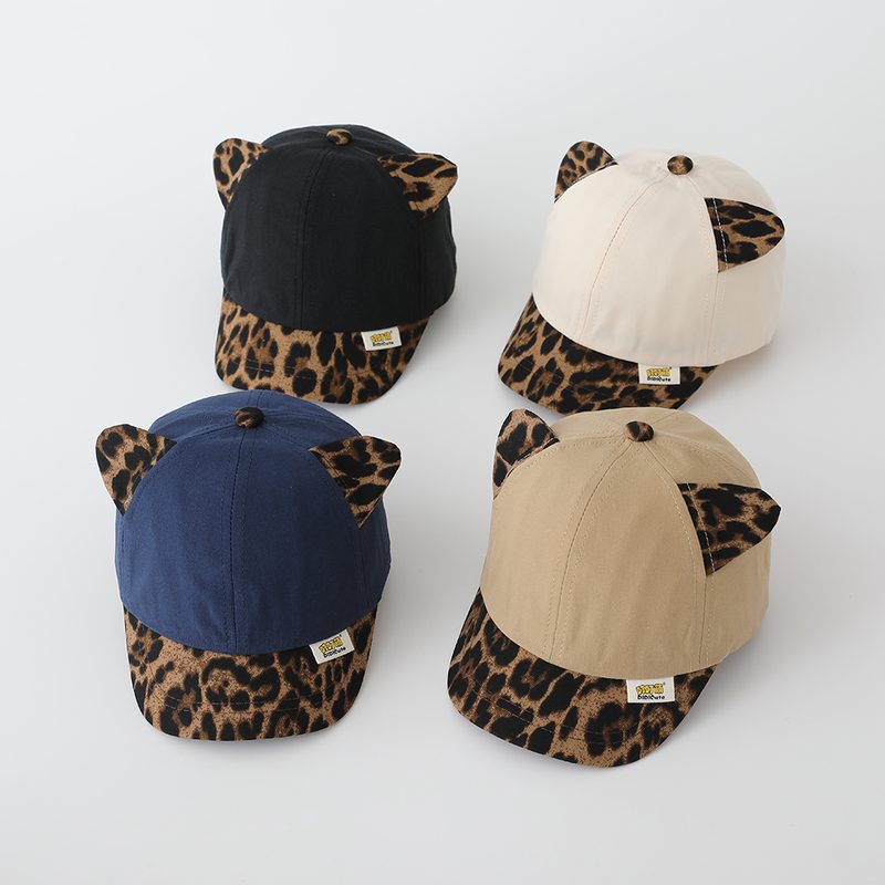 Casquette de Baseball Enfant Tendance Style Coréen | Imprimé Léopard Patchwork | Visière Réglable | Parfaite pour les Aventures en Plein Air