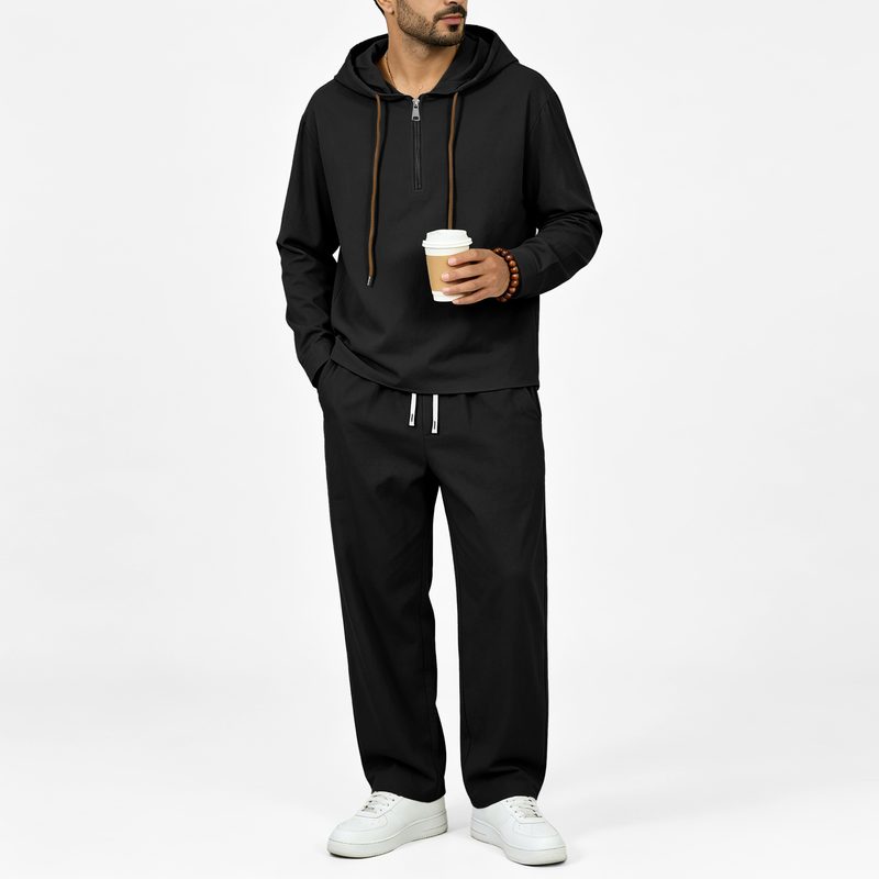 Ensemble Sweatshirt à Capuche Manches Longues et Pantalon pour Homme