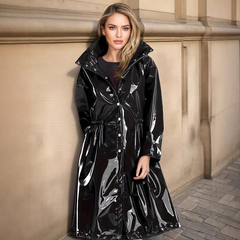 Trench-coat long esprit clubbing