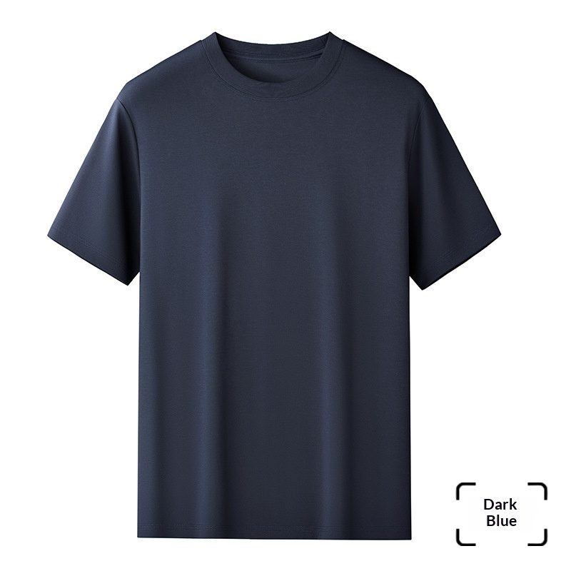 T-shirt Homme Haut de Gamme à Col Rond et Manches Courtes