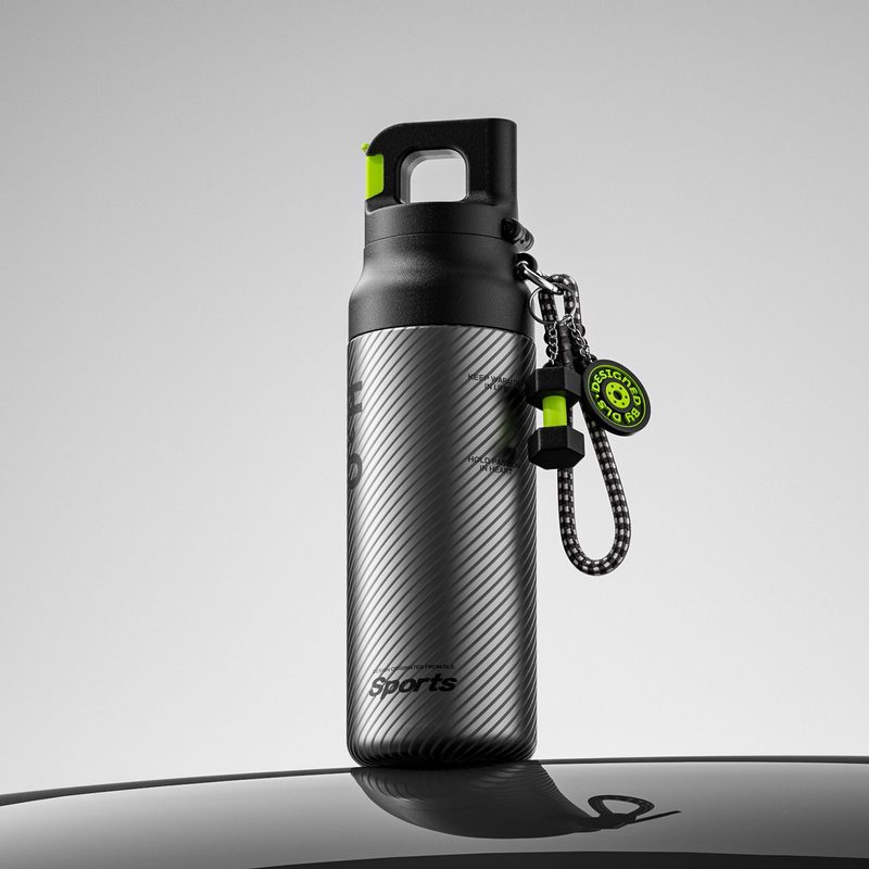 One-Click Quick Opening For A Summer Cooling Sports Water Bottle