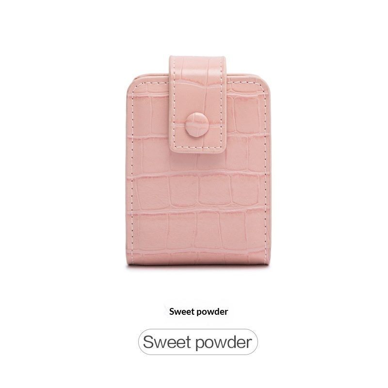 Portable On-The-Go Makeup Sac For Womencreative Design With A Built-In Mirror