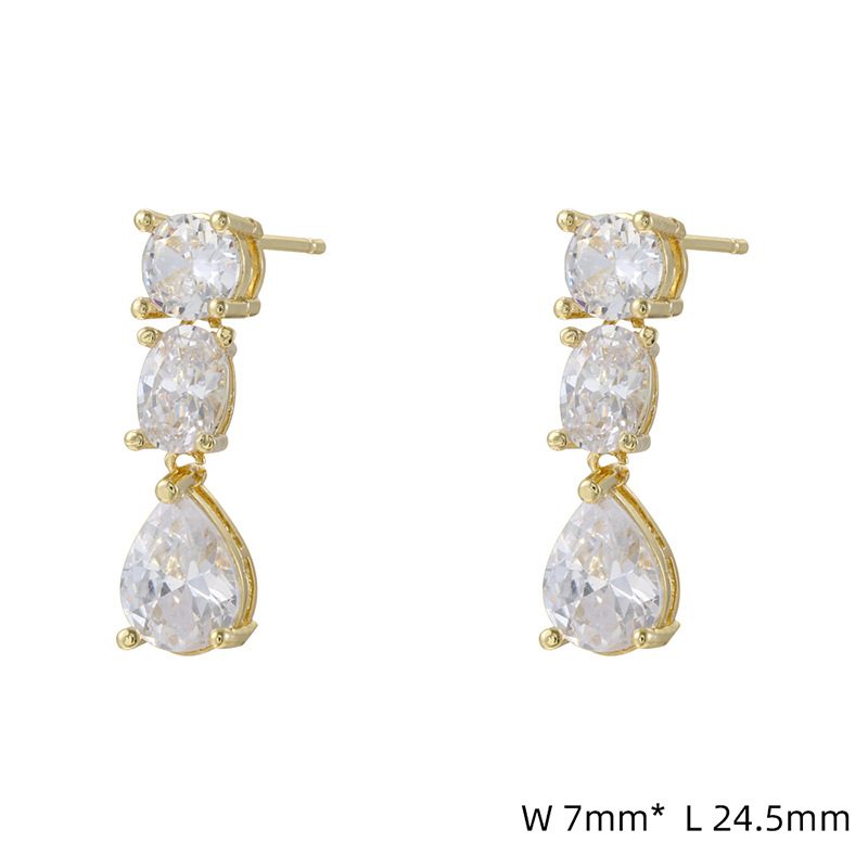 French-Style Light-Luxe Teardrop Earrings