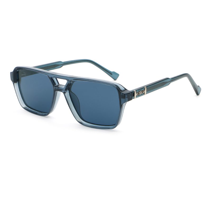 Lunettes de Soleil Double Pont Unisexes à Protection UV