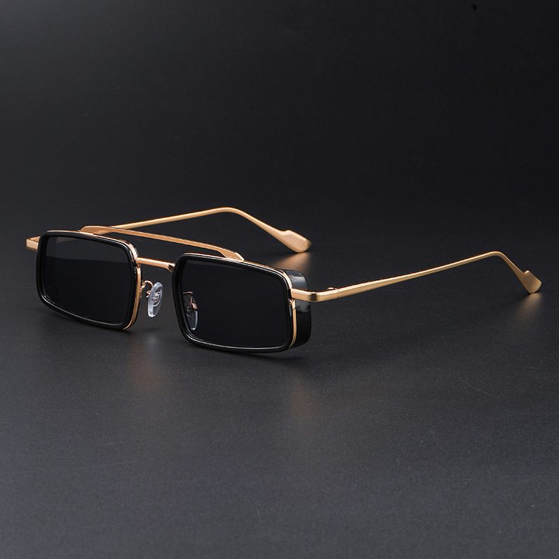European And American Square Lunettes De Soleil Homme