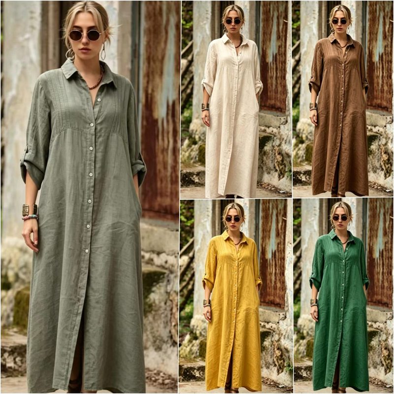 Robe Longue Élégante, Fluide et Tendance