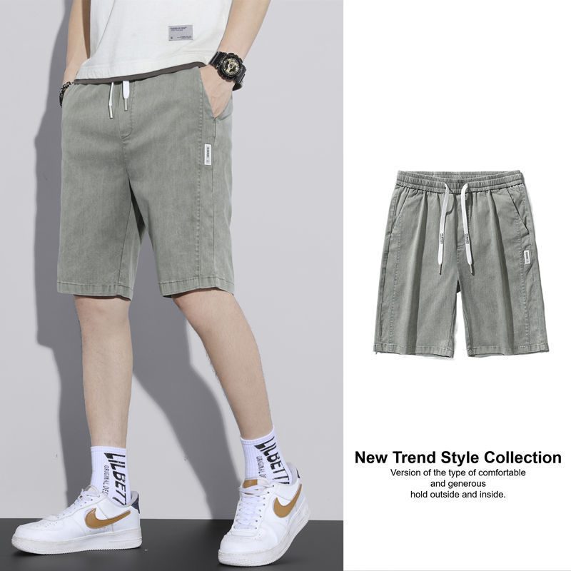 Homme Coupe Ajustée Décontracté Shorts Relaxed-Fit Mid-Length Pantalon