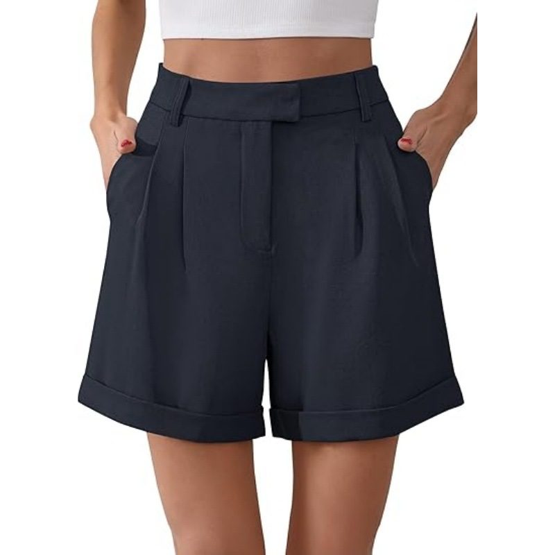 Short d'Été Élégant Professionnel Élastiqué pour Femme