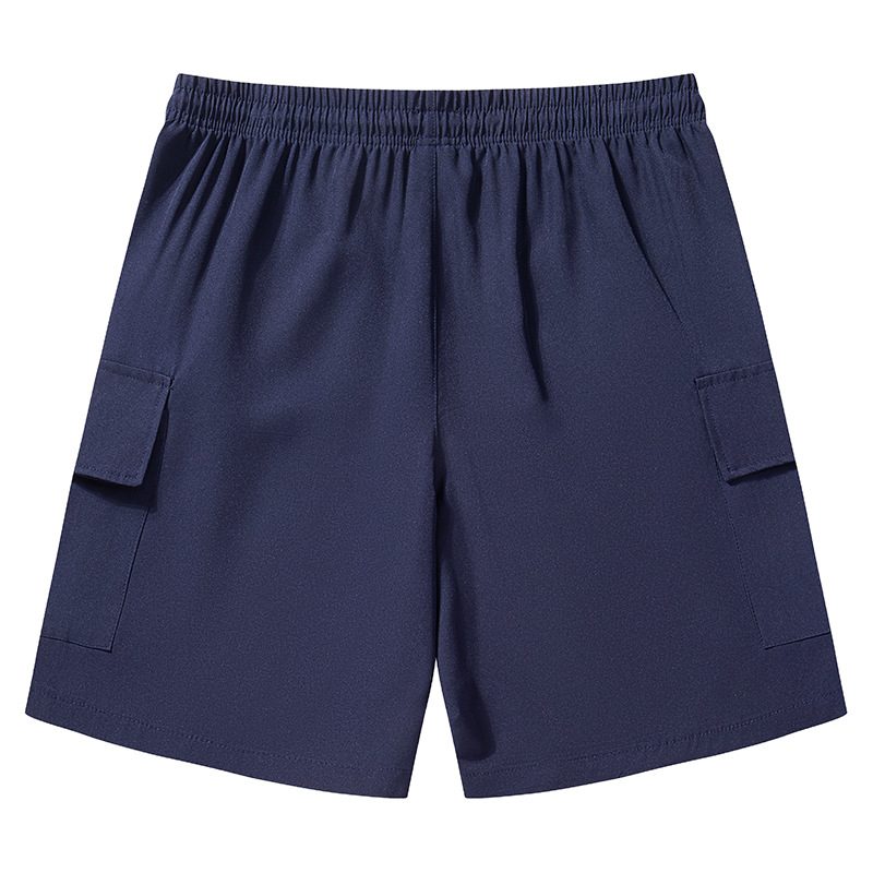 Homme Stretchy, Ample-Fitting Multi-Pocket Work Shorts