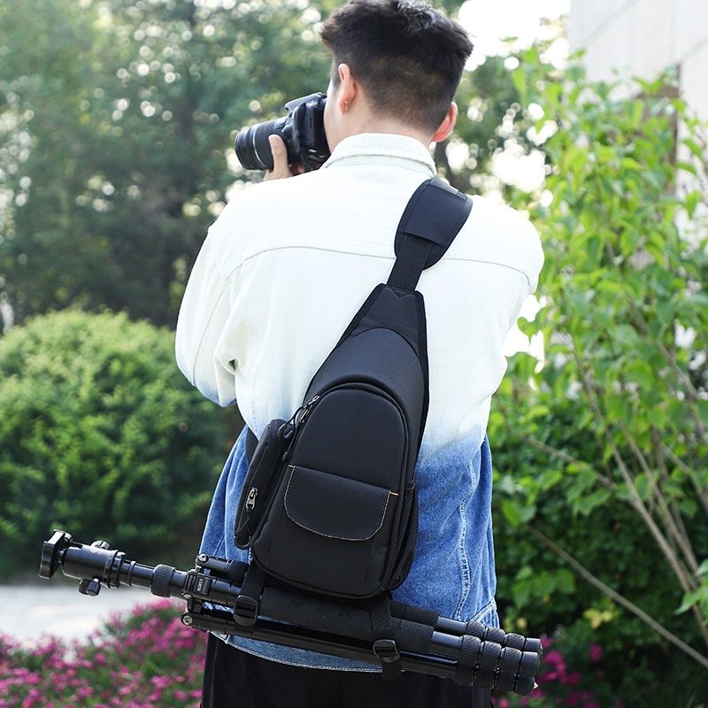 Sac Photo Portable en Coton Uni – Protection Élégante pour Réflex Numérique