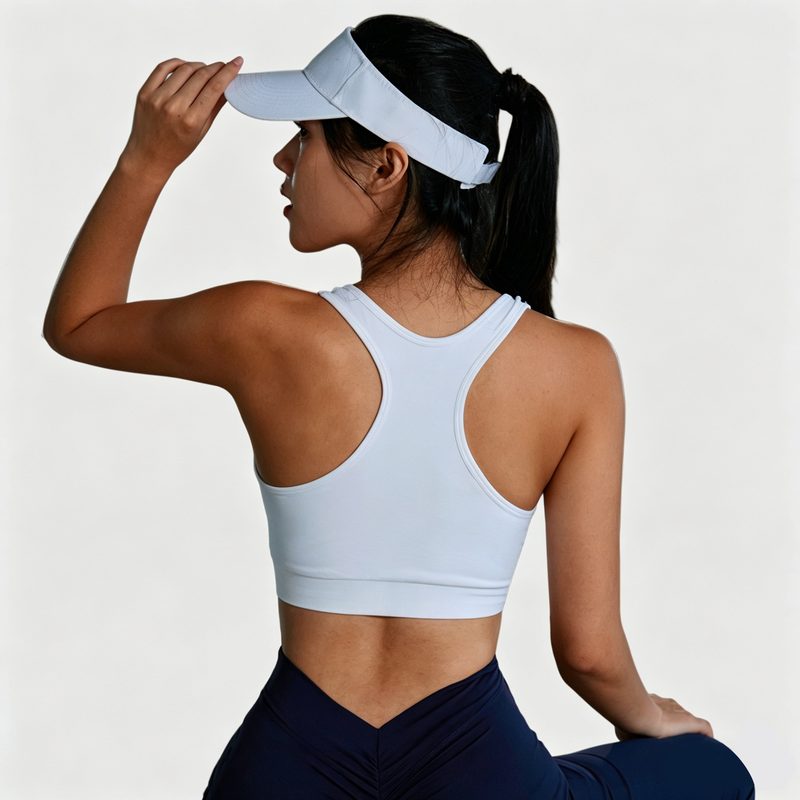 Brassière de Sport de Yoga à Zip Frontal pour Femme