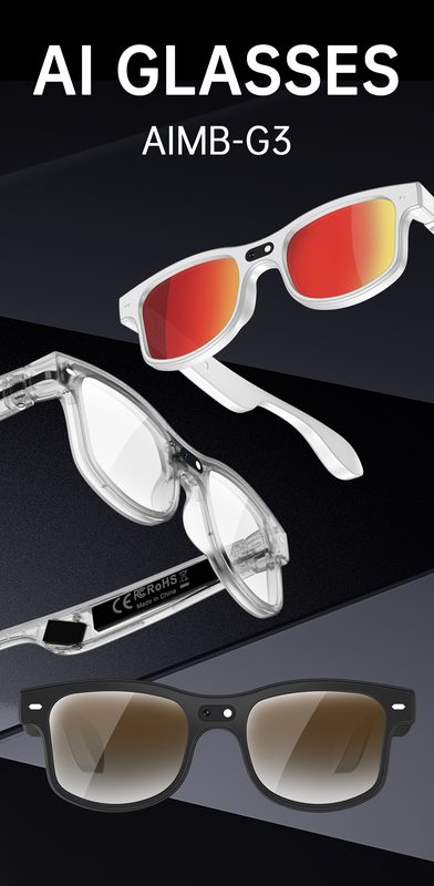 Lunettes de Soleil Connectées G3 (8MP) avec IA & Bluetooth : Musique, Appels et Traduction Instantanée
