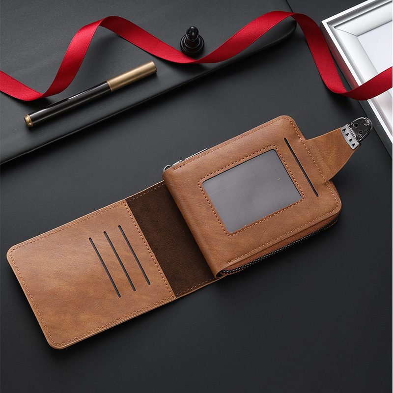 Cross-Border Homme Short Wallet Vintage Style