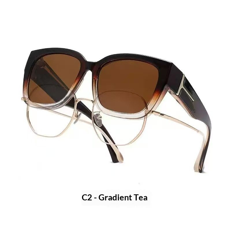 Korean-Style Oversize Myopia Glasses With A Leopard Print For A Premium Look