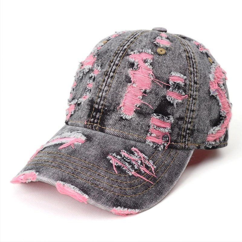Casquette de Baseball Unisexe Tendance – Visière Incurvée Ajustable, Détails Biseautés Colorés – Idéale Streetwear & Style Personnalisé