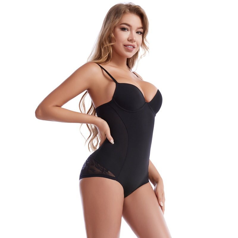 Fullbody Shapewear With Built-In Bra, Reinforced Postpartum Tummycontrol And Breast-Supporting Sans Couture Lace Bodycontouring Corset