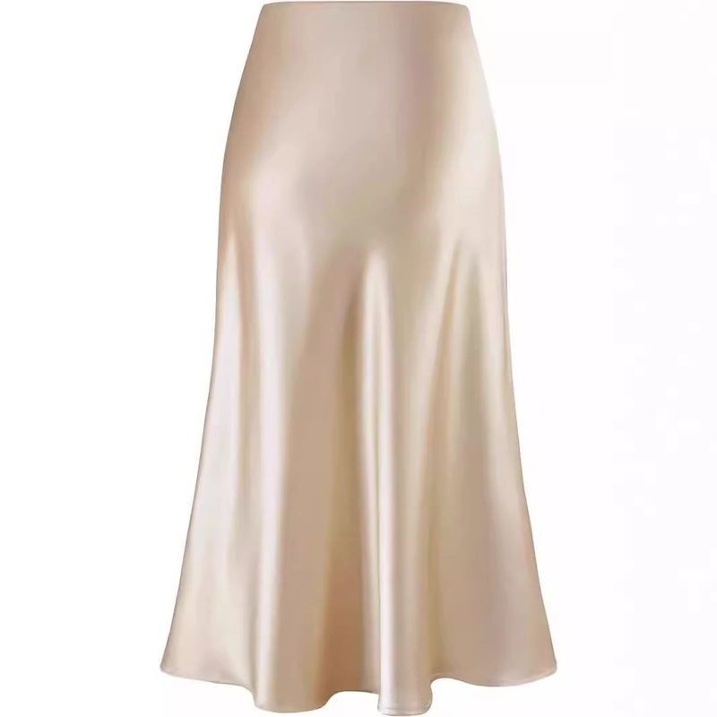 Jupe Fourreau Sirène Taille Haute en Satin d'Acétate : Douceur, Élégance et Sophistication