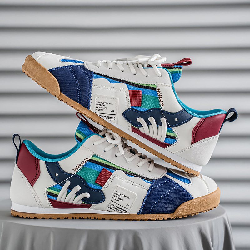 Versatile Color-Block Homme Chaussures