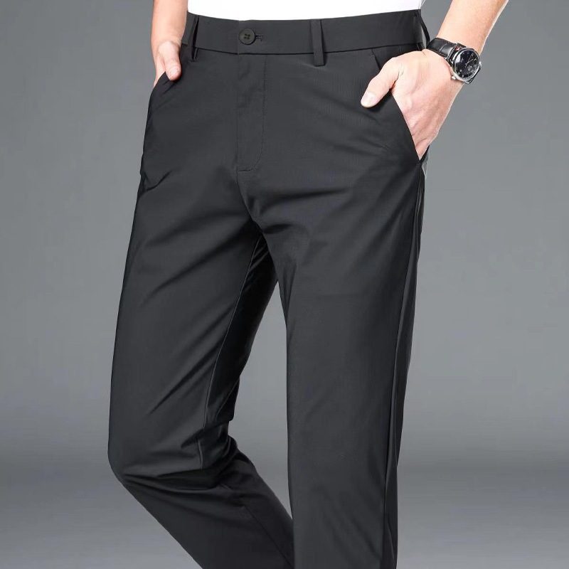 Pantalon Homme Stretch Coupe Droite, Chic et Décontracté