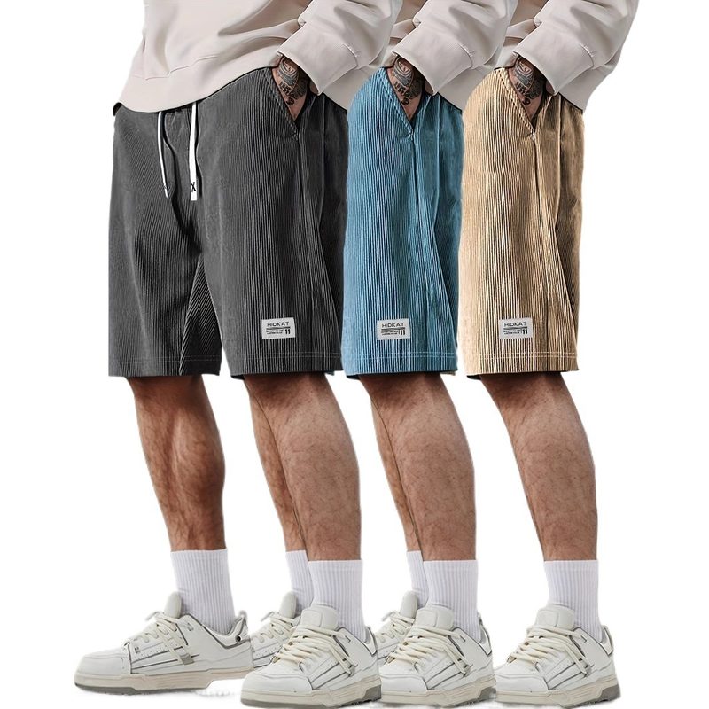 Short Homme Streetwear Américain, Séchage Rapide et Respirant, Cordon de Serrage Estival