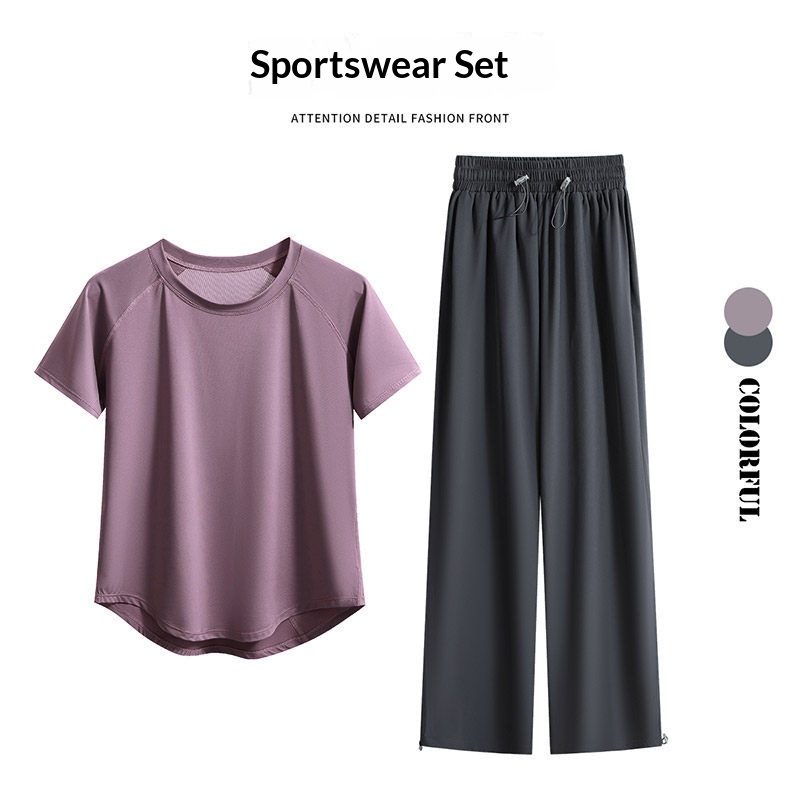 Femme Décontracté Running Entraînement Top And Pantalon Set