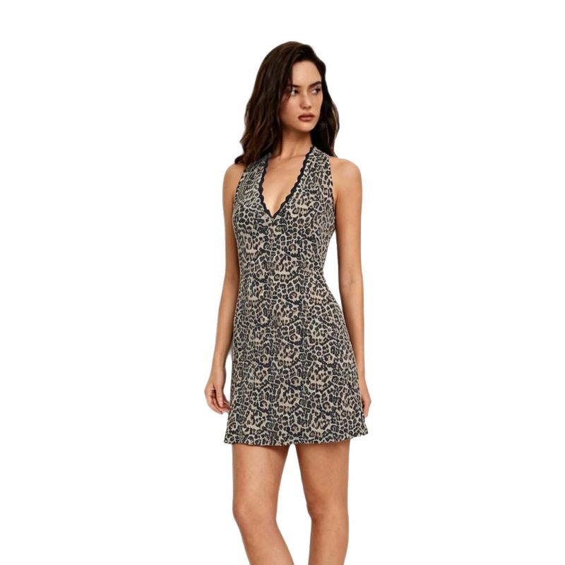 Nouvelle Robe Licol à Imprimé Léopard pour Femme – Tendance Estivale