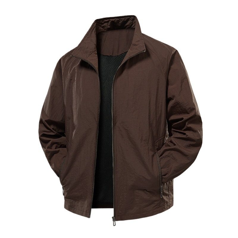 Nylon Stretch Workwear Veste - Outdoor Décontracté Multi-Pocket Ample Fit Manteau For Hiking And Daily Wear