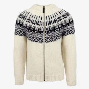 Pull Jacquard Homme Élégant et Tendance à Coupe Ajustée