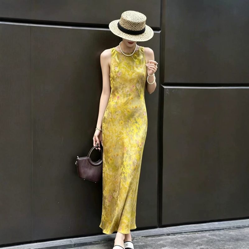 Femme Décontracté And Sleeveless Robe