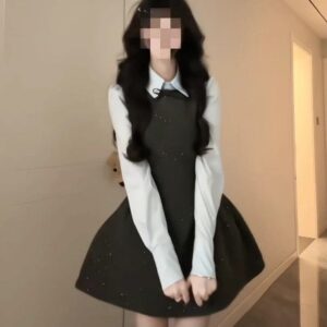 Bow-Knot Vest Robe And Cashmere Set