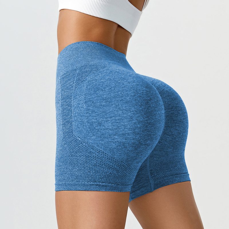 High-Waisted Peach Butt Yoga Pantalon, Quick-Dry Tight Running Fitness Pantalon, Sand-Washed Uni Color Sports Trousers