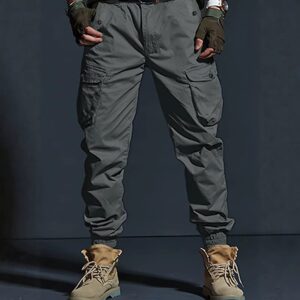 Homme Coupe Ajustée Multi-Pocket Work Trousers
