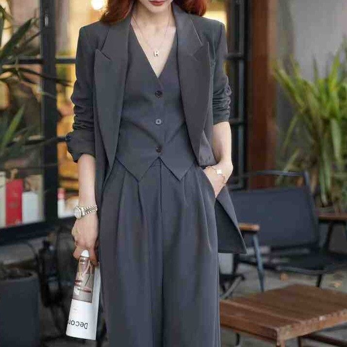 Suit Set With Waistcoat Three Pieces